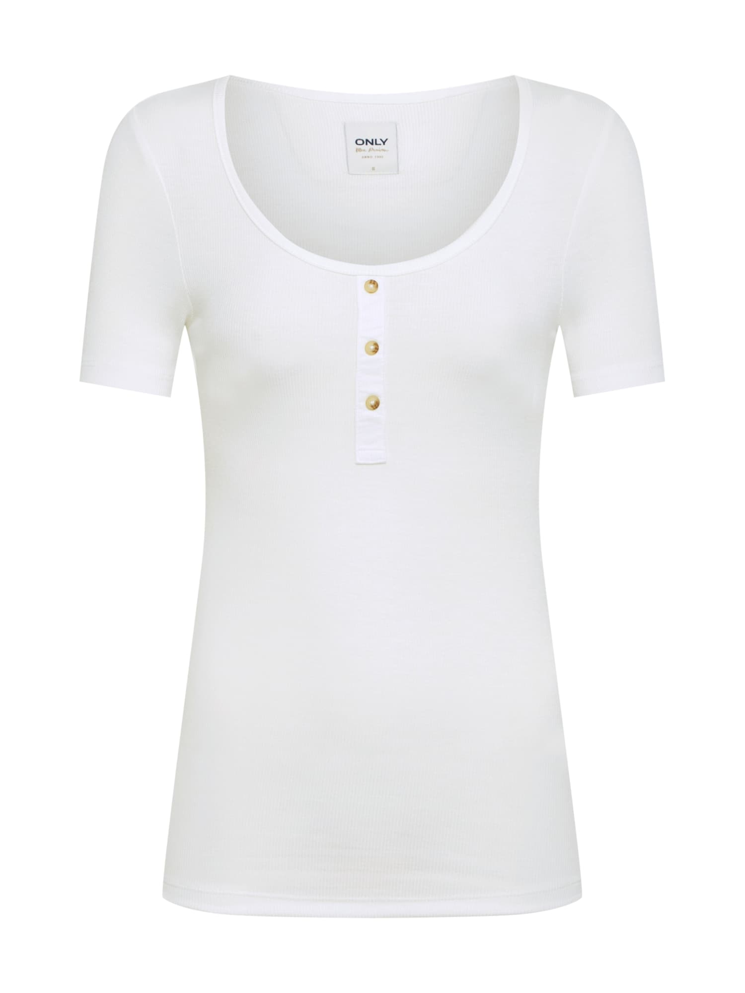 ONLY Tricou 'onlVERONIKA S/S DNM TEE'  alb