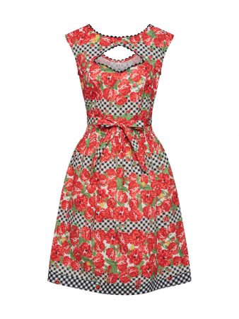 Blutsgeschwister Rochie de cocktail 'schwarzwaldmädel robe'  culori mixte / roșu / negru
