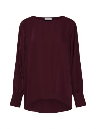 NORR Bluză 'Gila o-neck top'  roșu vin