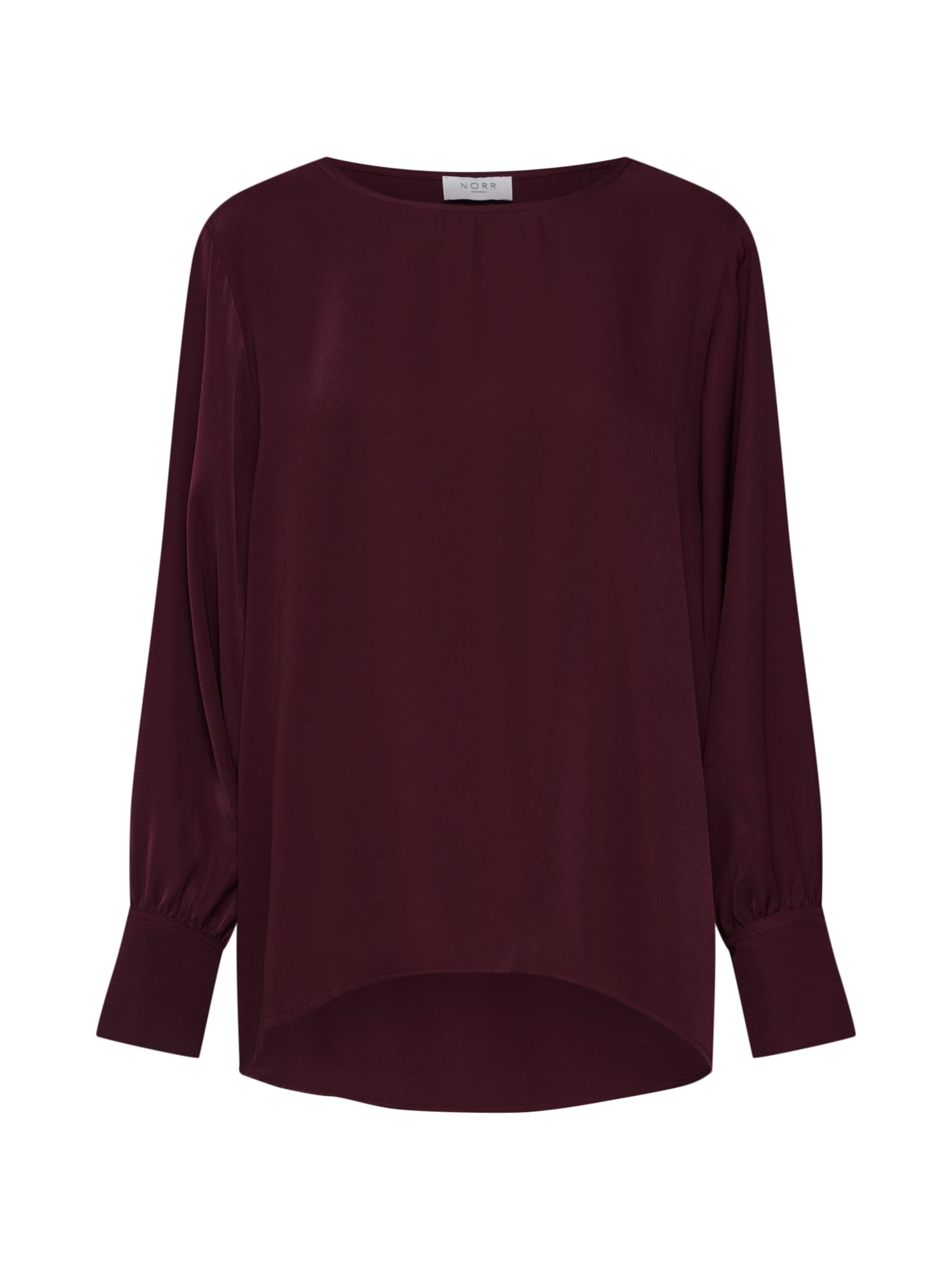 NORR Bluză 'Gila o-neck top' roșu vin