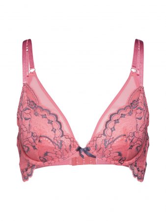Hunkemöller Sutien 'Roberta'  gri bazalt / roze