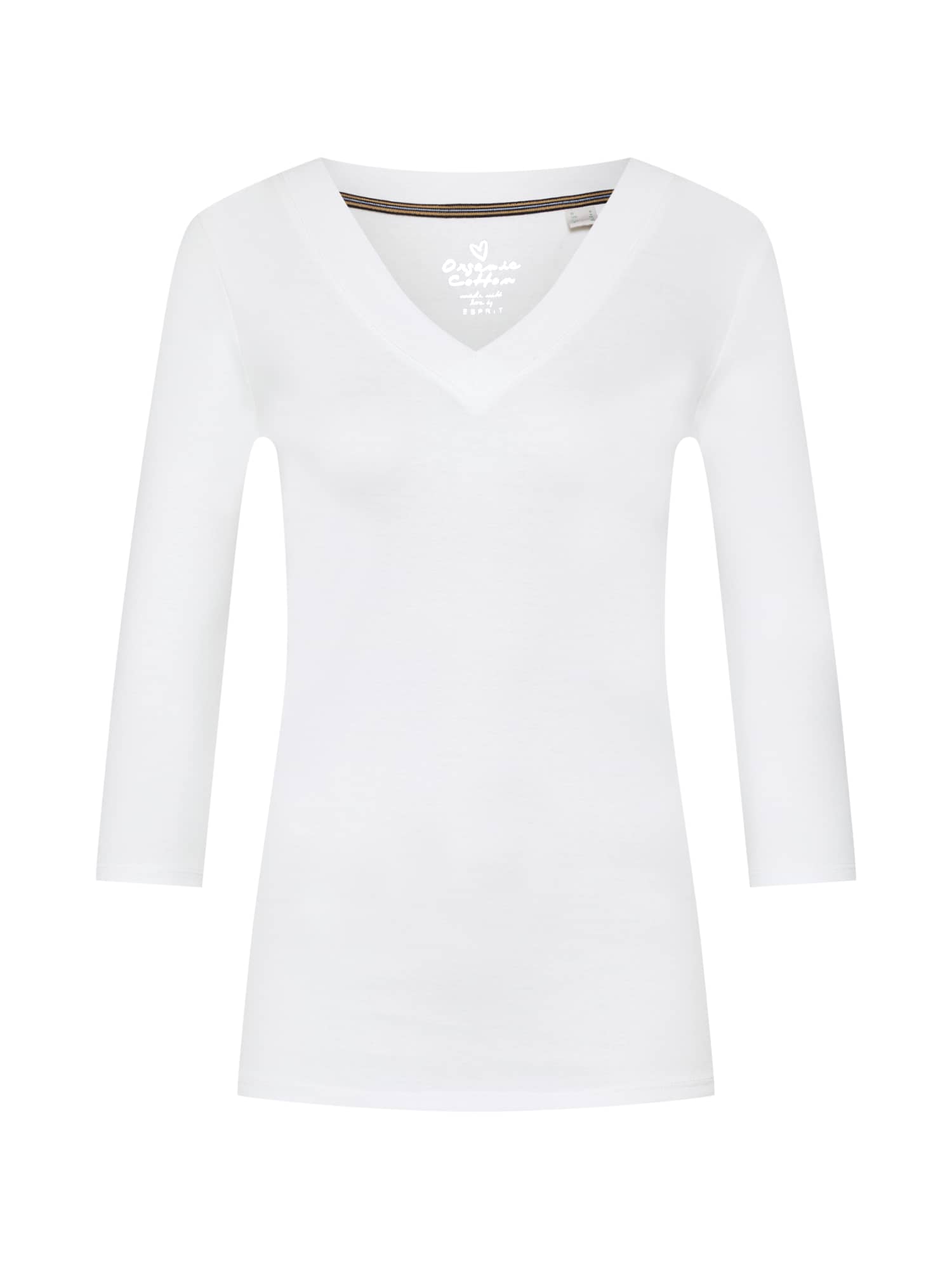 ESPRIT Tricou 'OCS Vneck'  offwhite