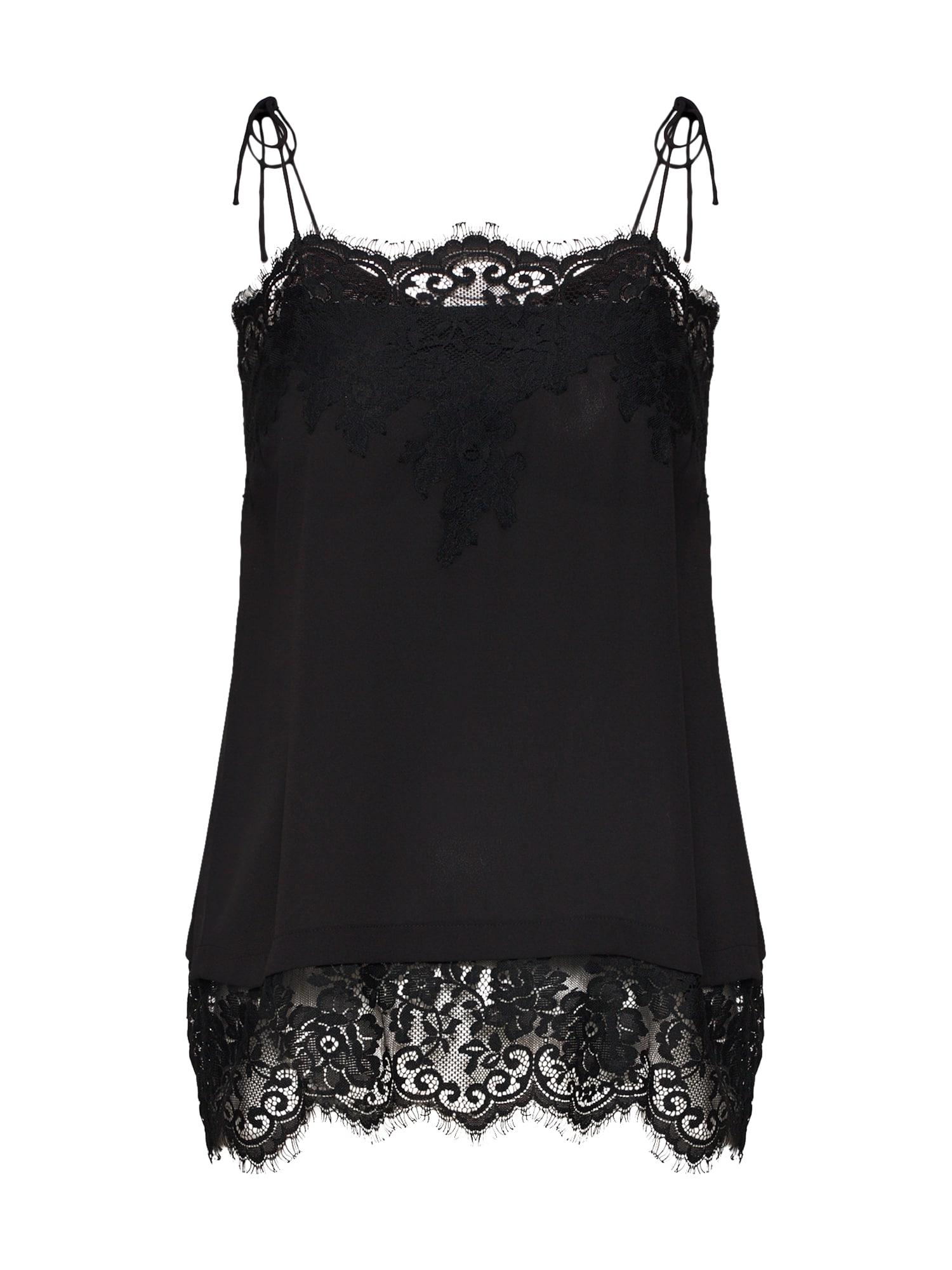 JUST FEMALE Top 'Spencer singlet' negru