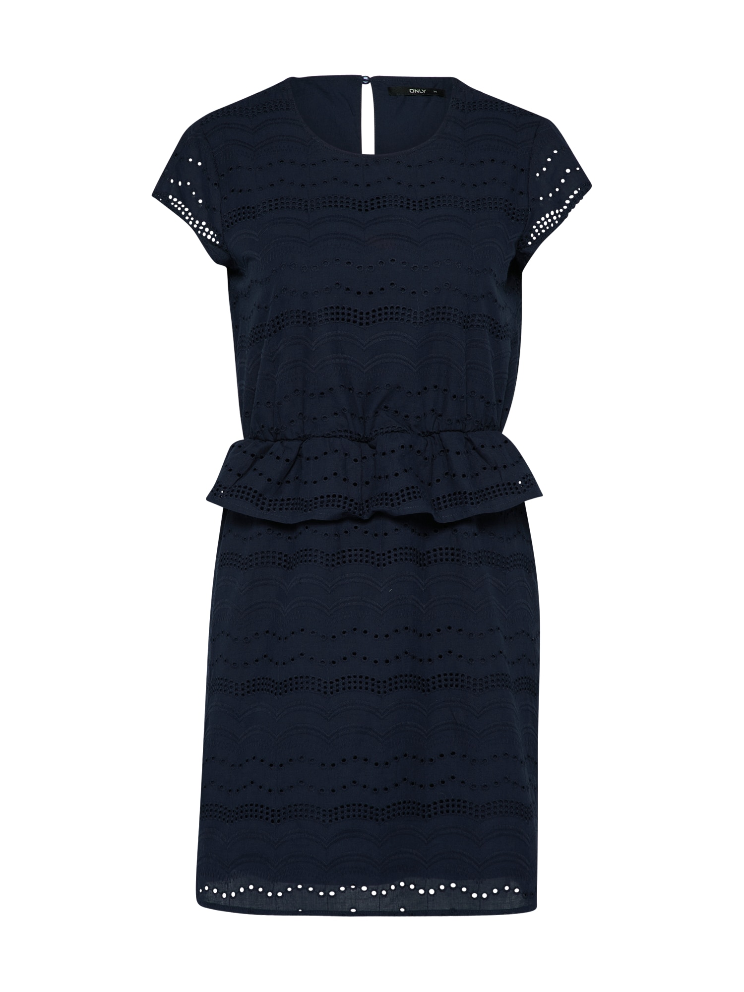 ONLY Rochie de vară 'SILVIJA CAPSLEEVE ANGLAIS'  albastru noapte