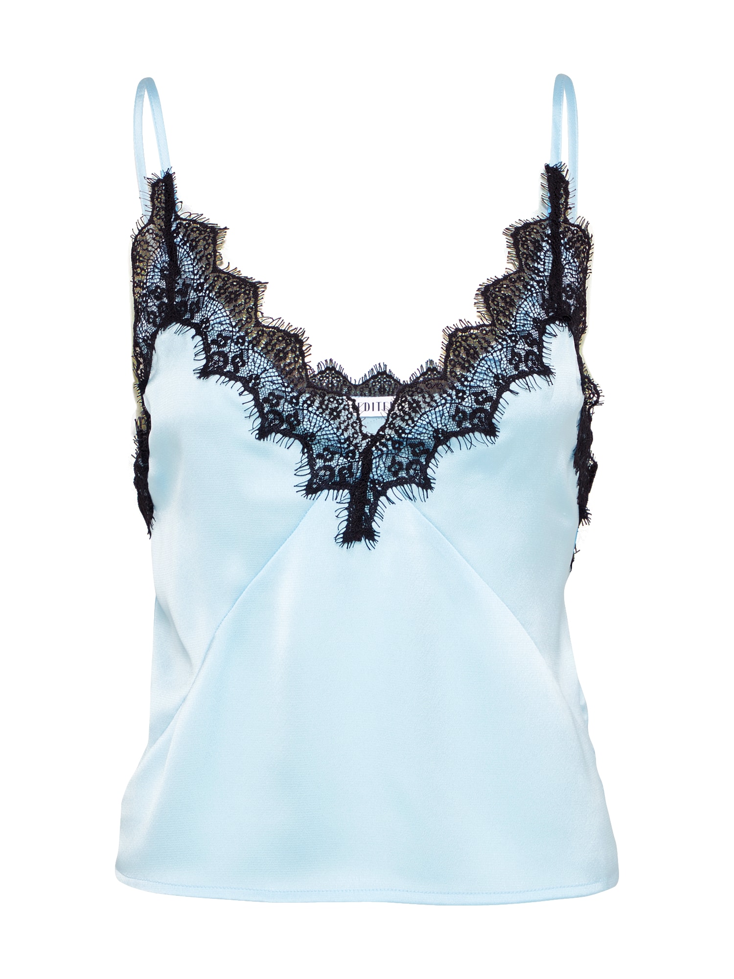 EDITED Top 'Lina'  albastru / negru