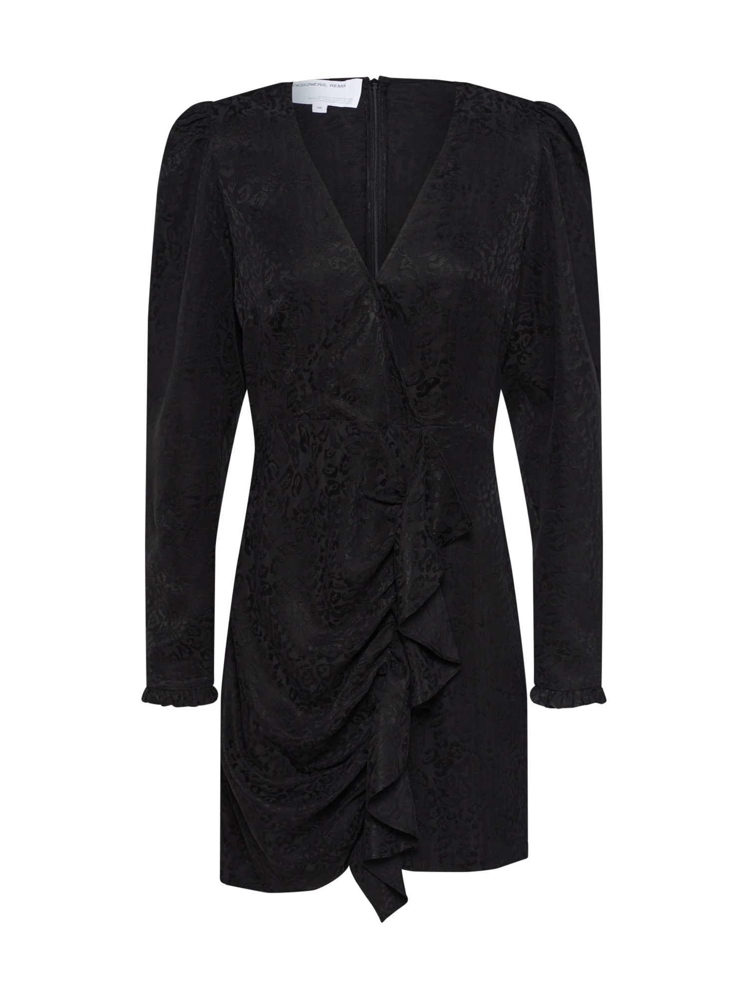 Designers Remix Rochie 'Ruben Wrap Dress'  negru