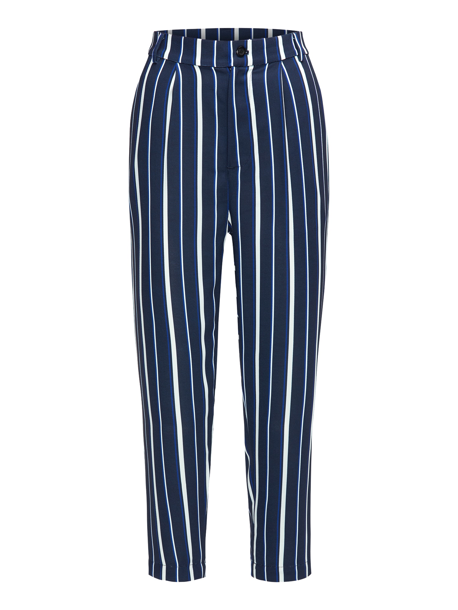 BROADWAY NYC FASHION Pantaloni 'Pants Poppy' albastru închis / alb