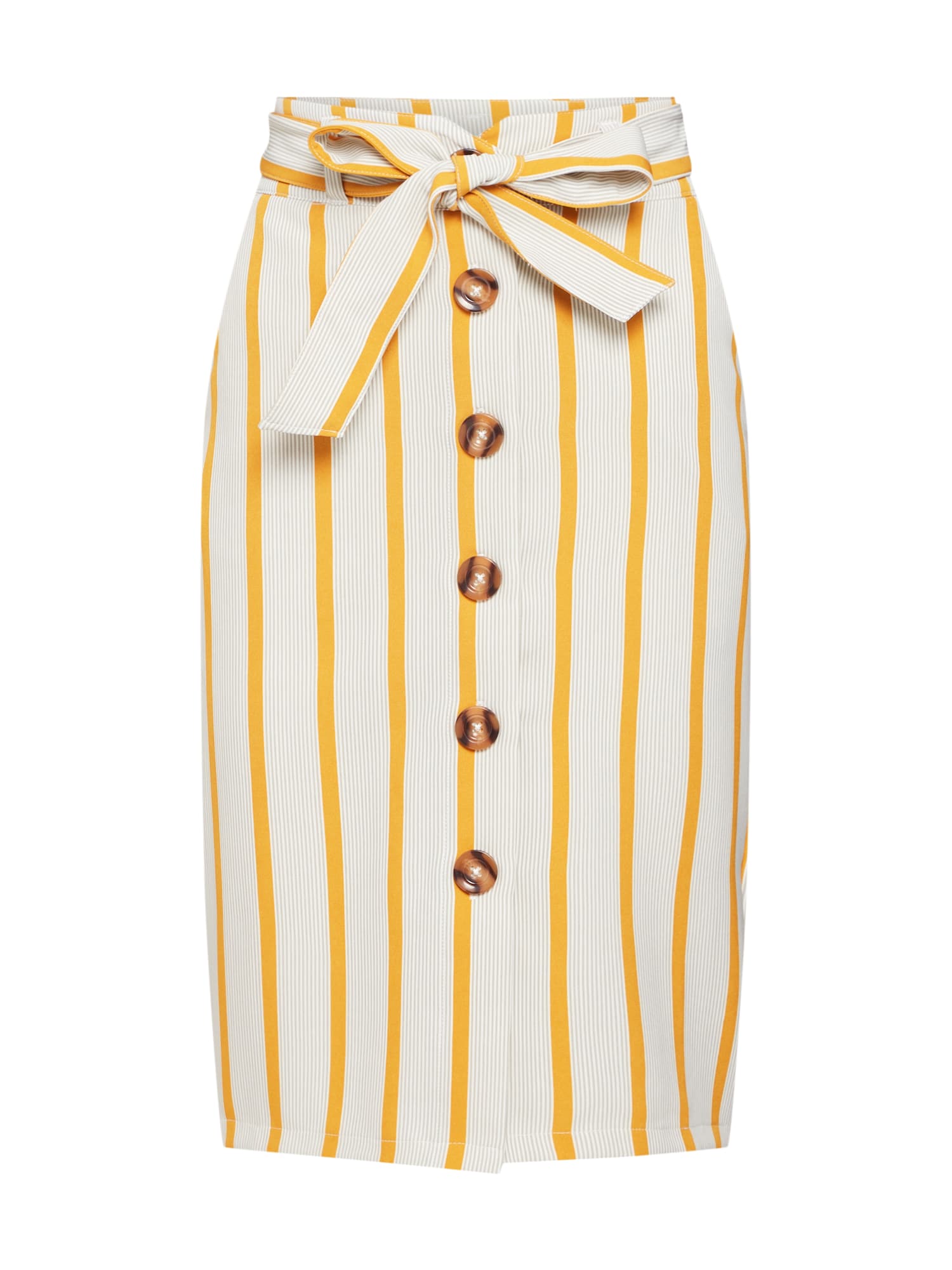 NEW LOOK Fustă 'JAMIE BUTTON'  bej / galben