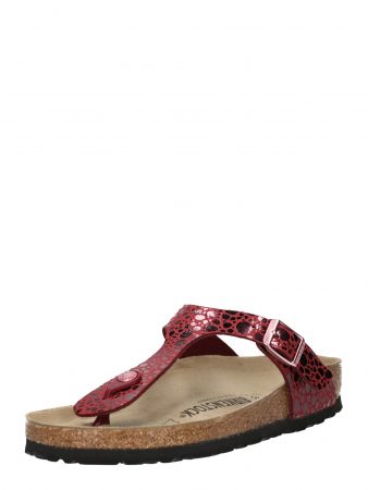 BIRKENSTOCK Flip-flops 'Gizeh'  roz / negru