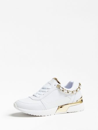 GUESS Sneaker low  auriu / alb
