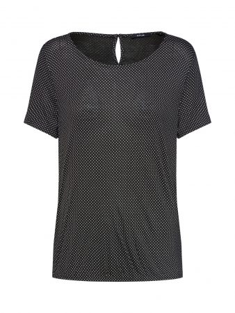 OPUS Tricou 'Sieke'  negru / alb