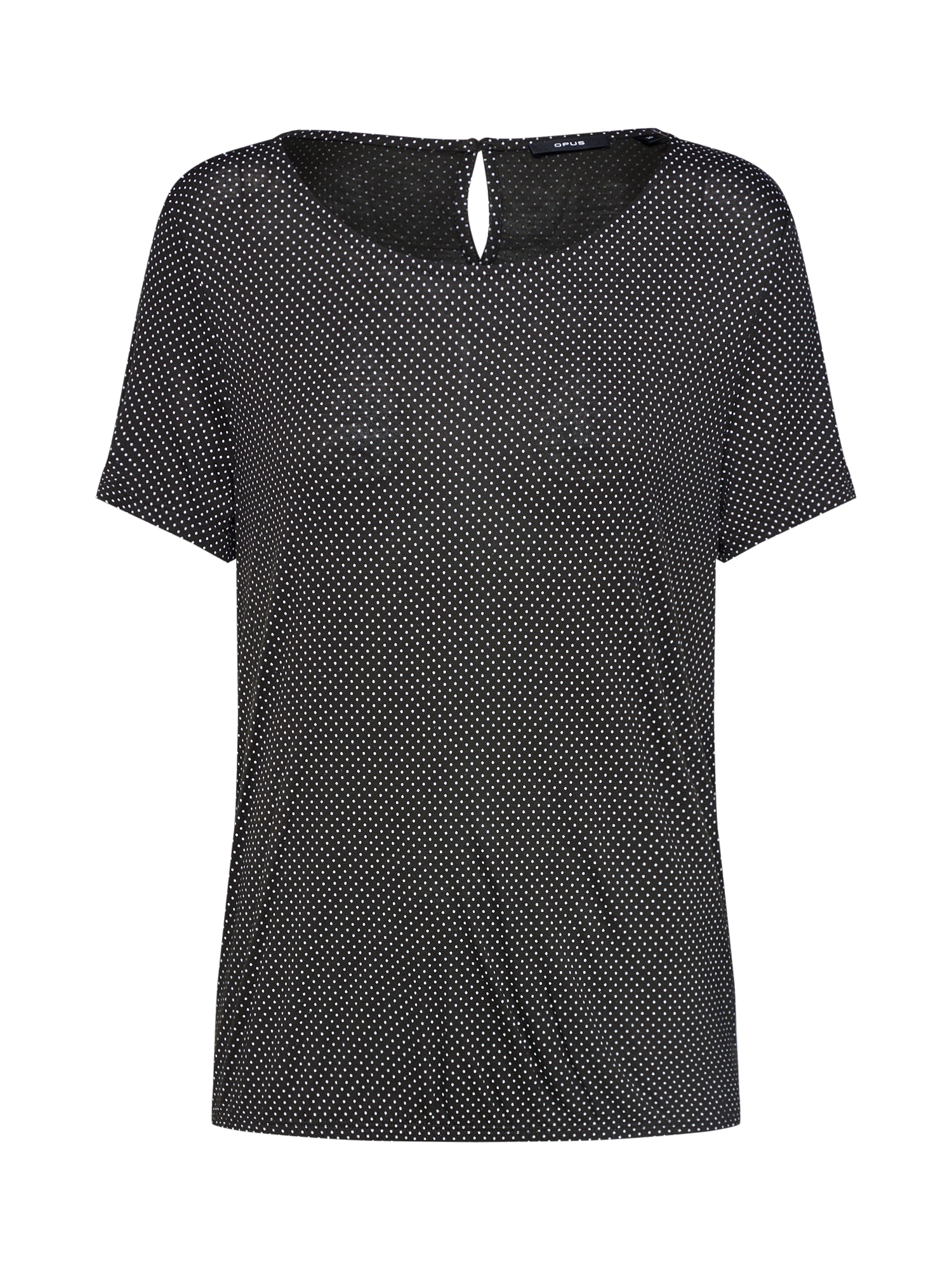 OPUS Tricou 'Sieke'  negru / alb