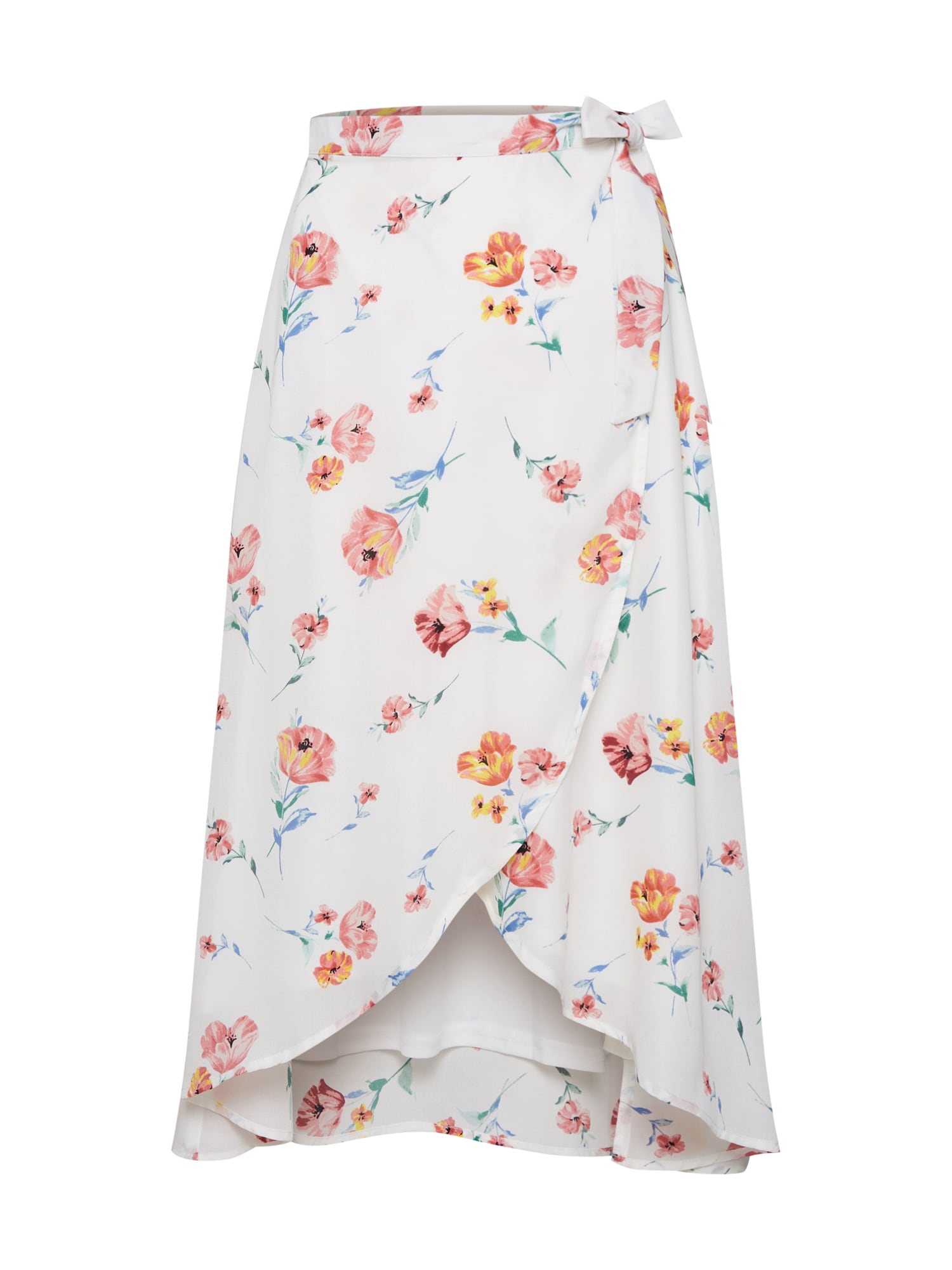 Fashion Union Fustă 'MEAD SKIRT'  roz / alb