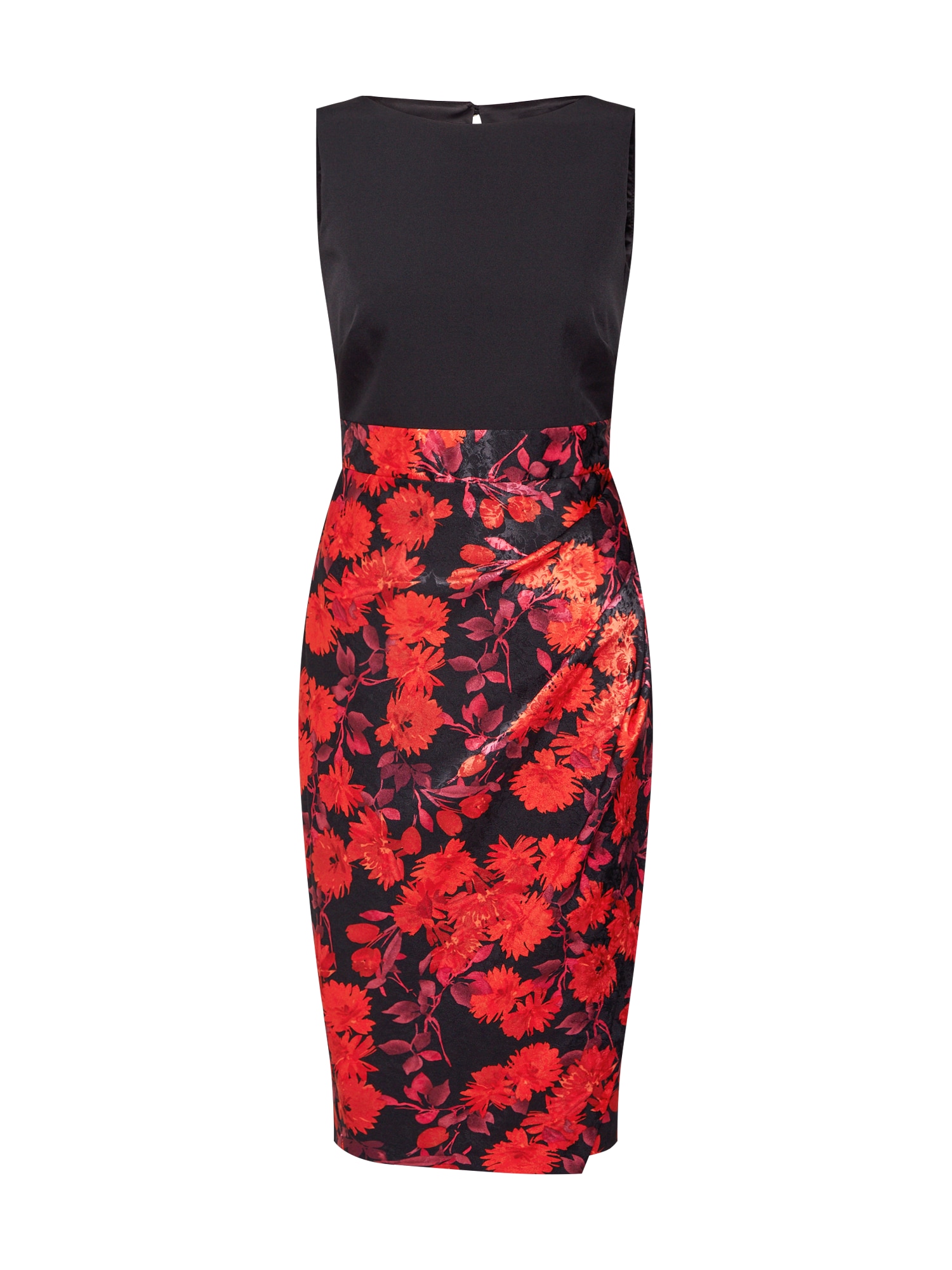 Closet London Rochie de cocktail roșu / negru