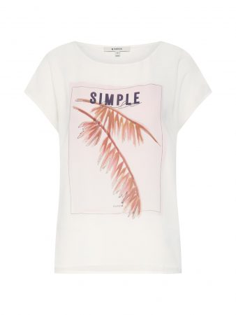 GARCIA Tricou  crem / culori mixte
