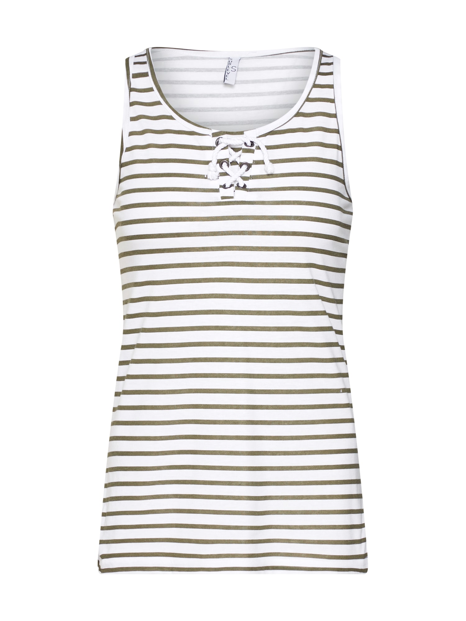 Sublevel Top  verde / alb