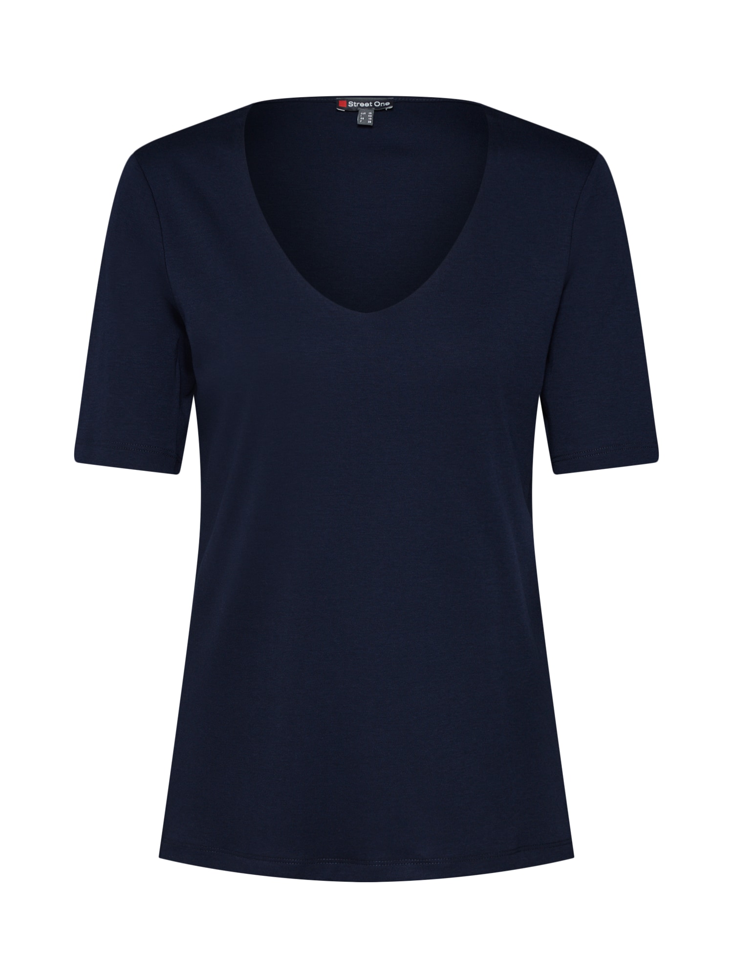 STREET ONE Tricou 'QR Palmira'  albastru închis