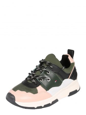 TOMMY HILFIGER Sneaker low  kaki / roz vechi