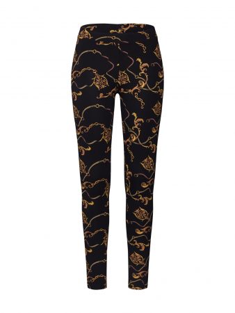 Urban Classics Pantaloni eleganți 'Luxury'  galben auriu / negru