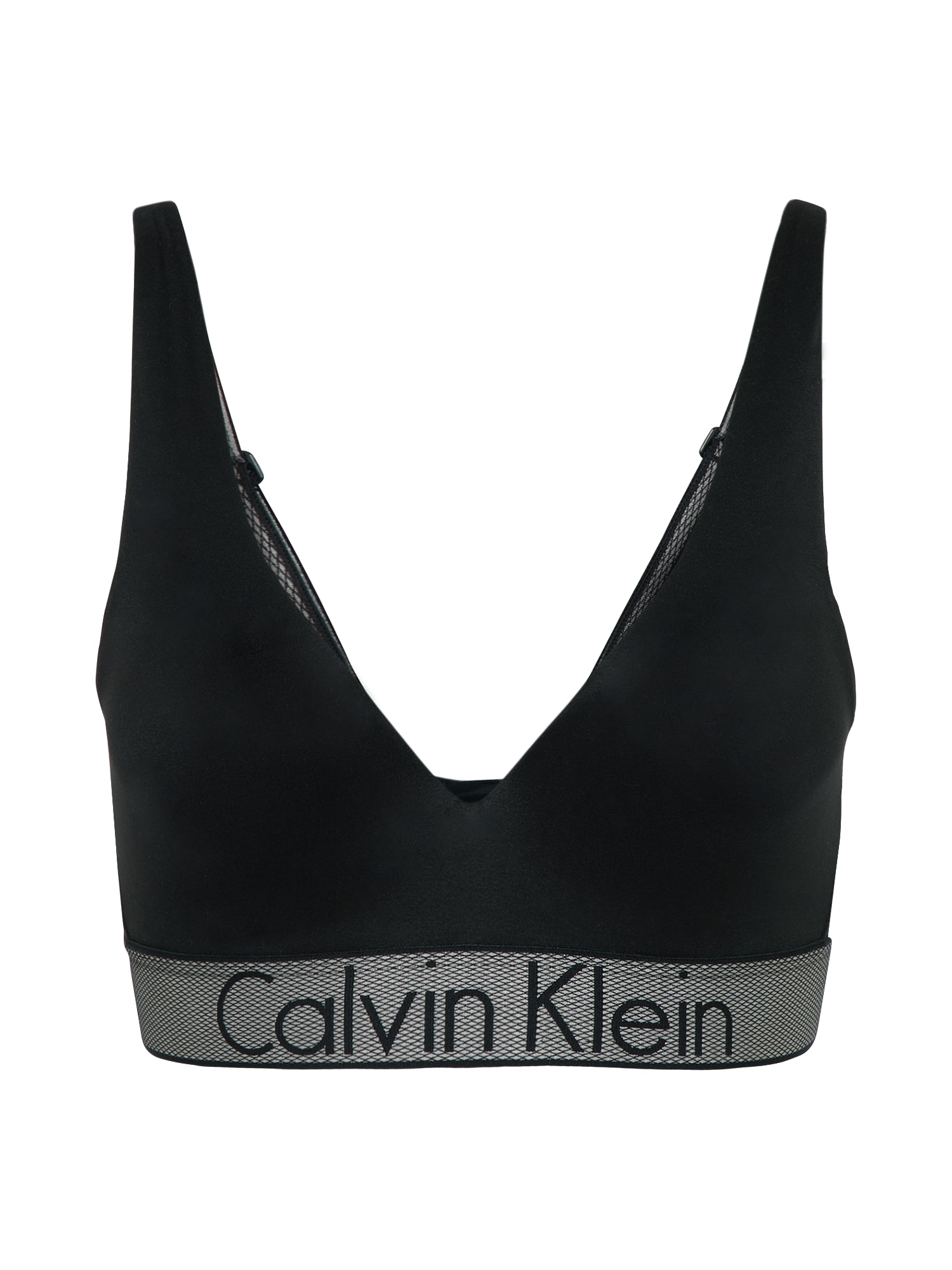 Calvin Klein Underwear Sutien 'PLUNGE'  gri / negru