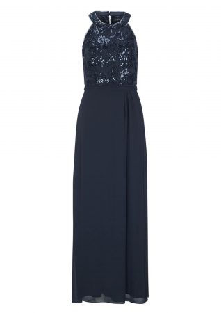 S.Oliver BLACK LABEL Rochie de seară  albastru noapte