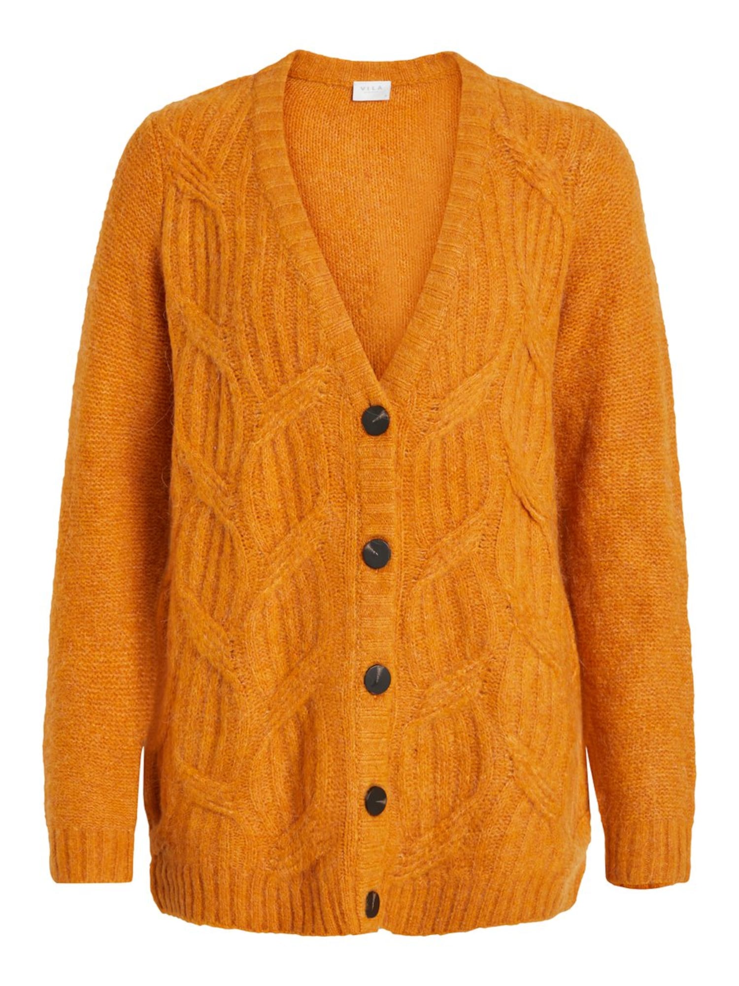 VILA Geacă tricotată 'Viseven Knit'  portocaliu închis