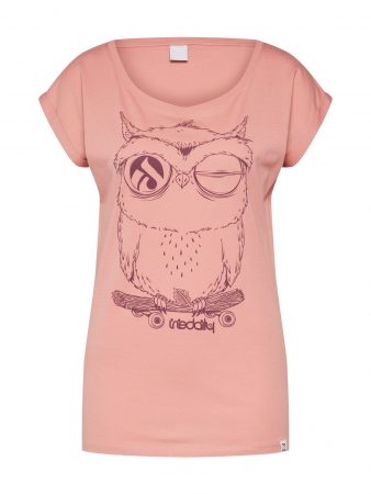 Iriedaily Tricou 'Skateowl 2'  piersică / homar