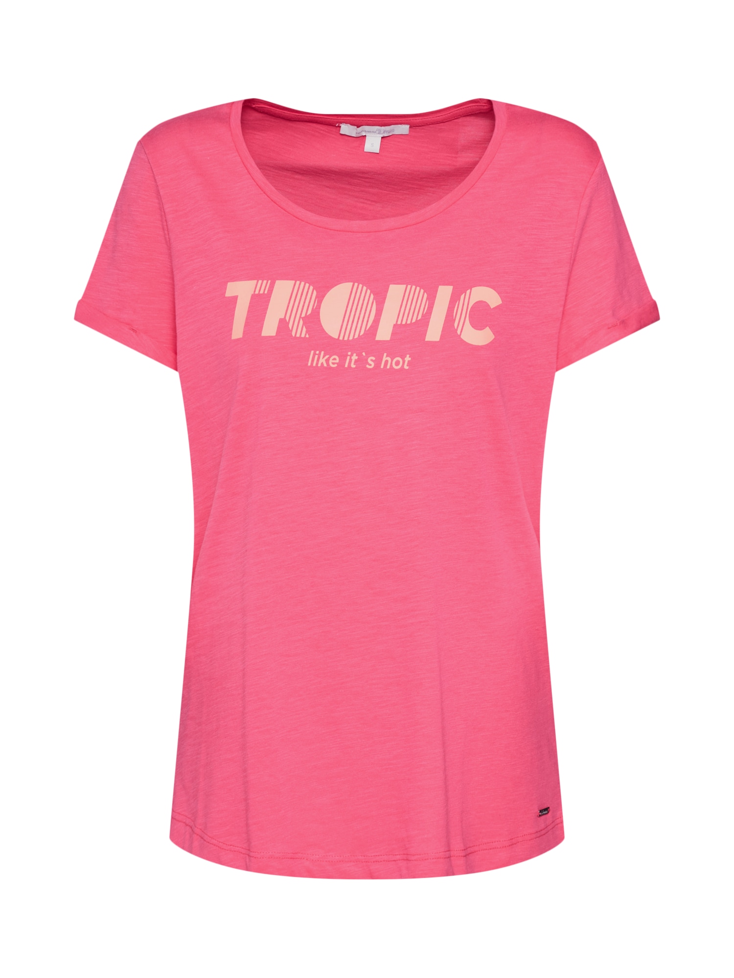 TOM TAILOR DENIM Tricou  portocaliu deschis / roz