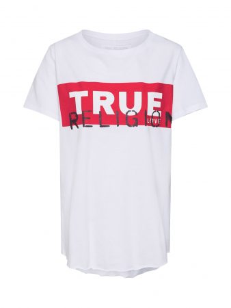 True Religion Tricou  roșu / negru / alb