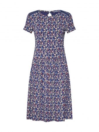 EDC BY ESPRIT Rochie 'dress with lace'  navy / culori mixte