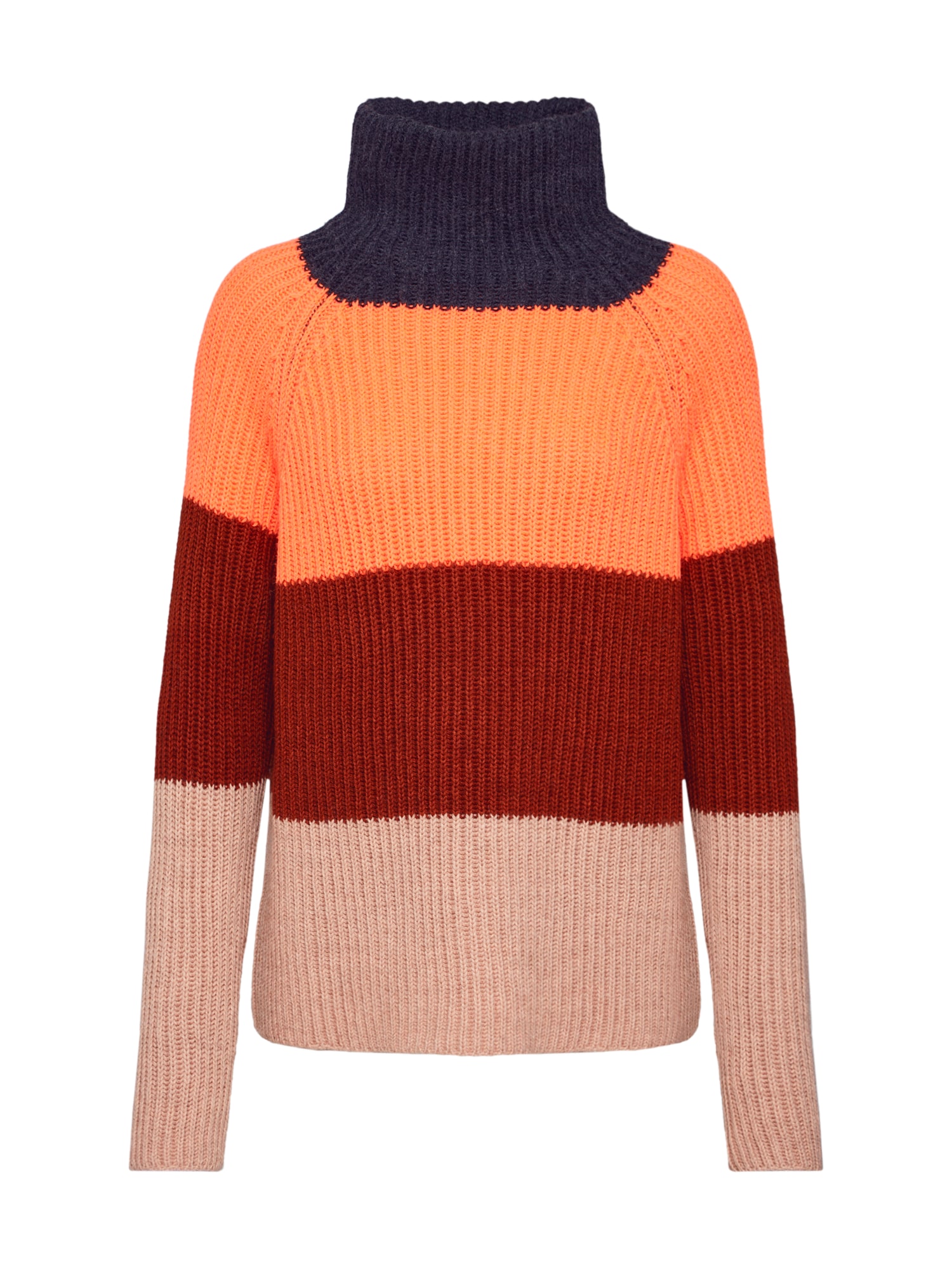 DRYKORN Pulover 'ARWEN' albastru închis / roze / roșu vin / roșu orange