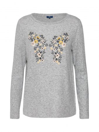 TOM TAILOR Tricou  gri amestecat / culori mixte