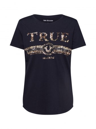 True Religion Top 'CREW TSHIRT SEQUIN'  negru
