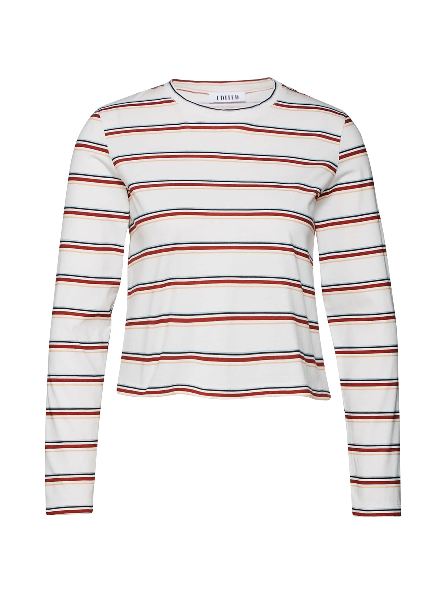 EDITED Tricou 'Jona'  bej / albastru deschis / roșu