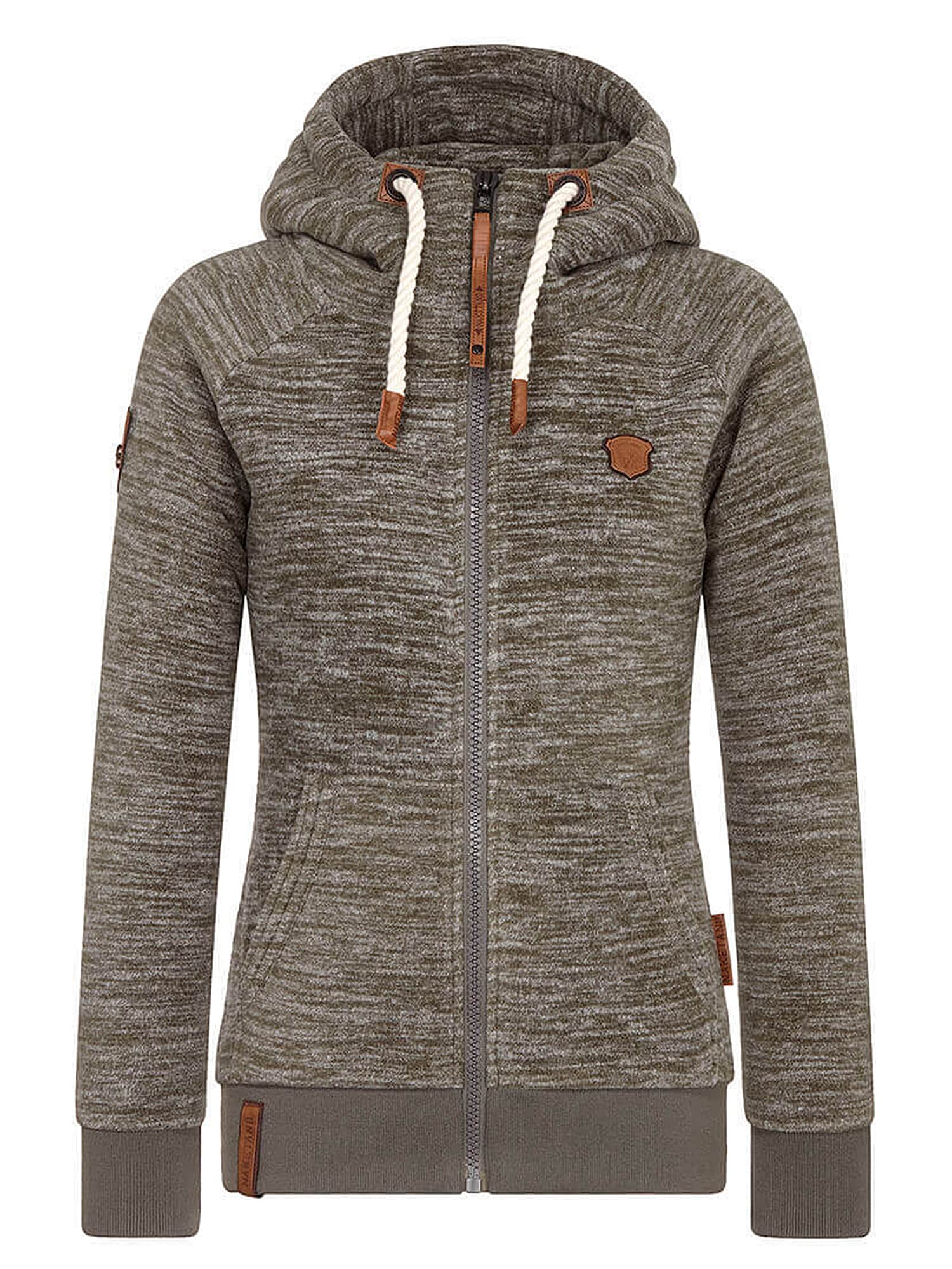 Naketano Jachetă  fleece  oliv / verde închis