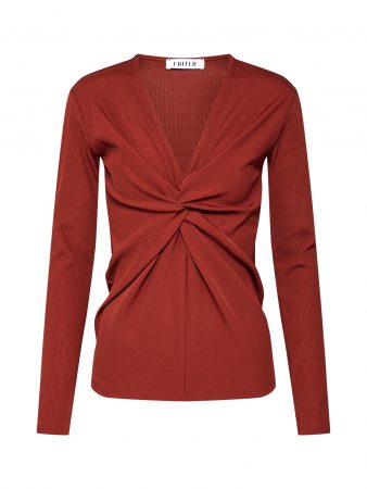 EDITED Tricou 'Lanessa'  maro ruginiu