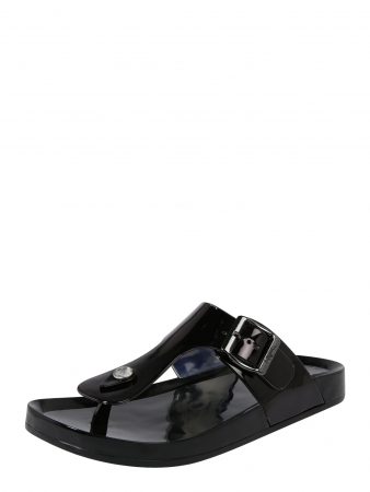 BUFFALO Flip-flops 'Elaine Metal'  negru