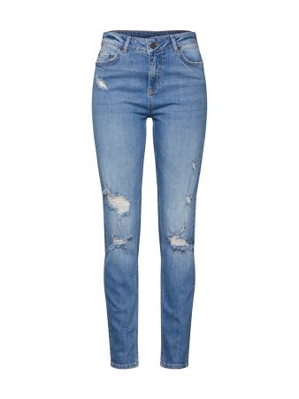 Noisy May Jeans 'NMKIM NR ANTIFIT FOLDUP JEANS'  denim albastru