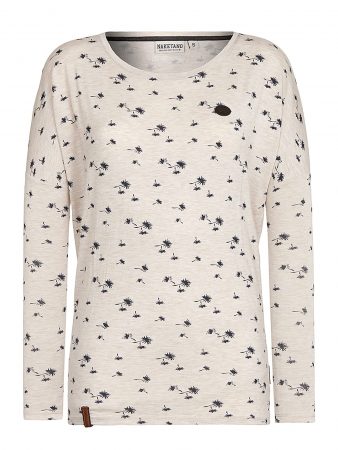 Naketano Tricou 'Blow some balls'  crem