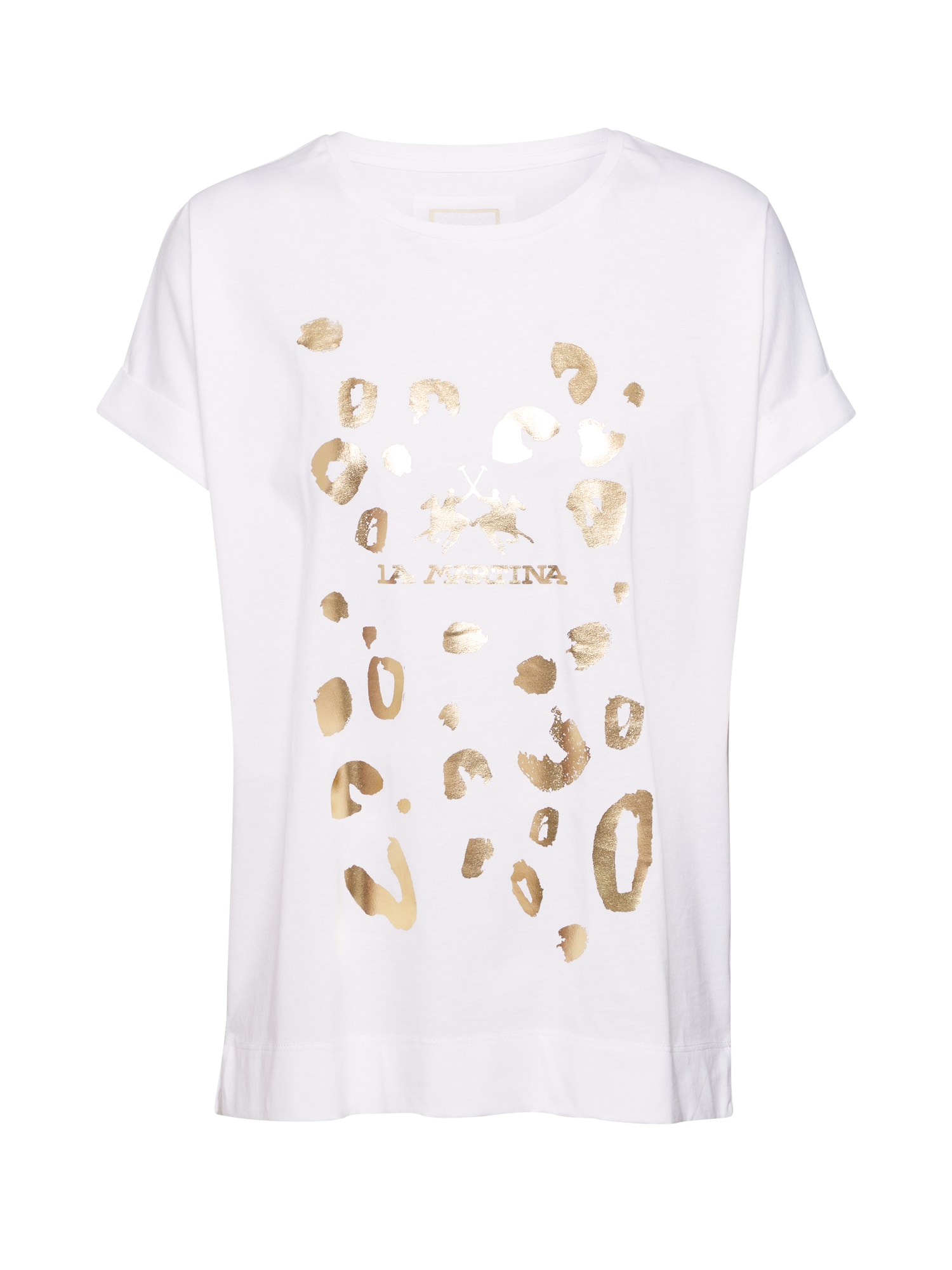 La Martina Tricou 'PWR002-JS206'  alb
