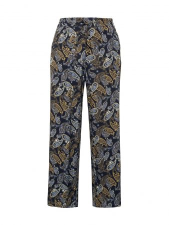 Ulla Popken Pantaloni 'MARY'  albastru închis / galben închis