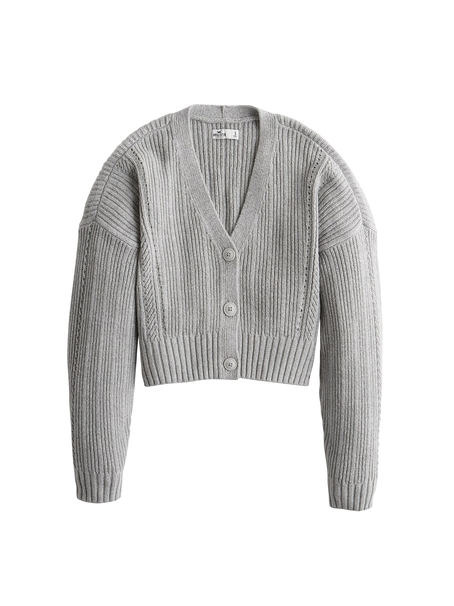 HOLLISTER Geacă tricotată  gri
