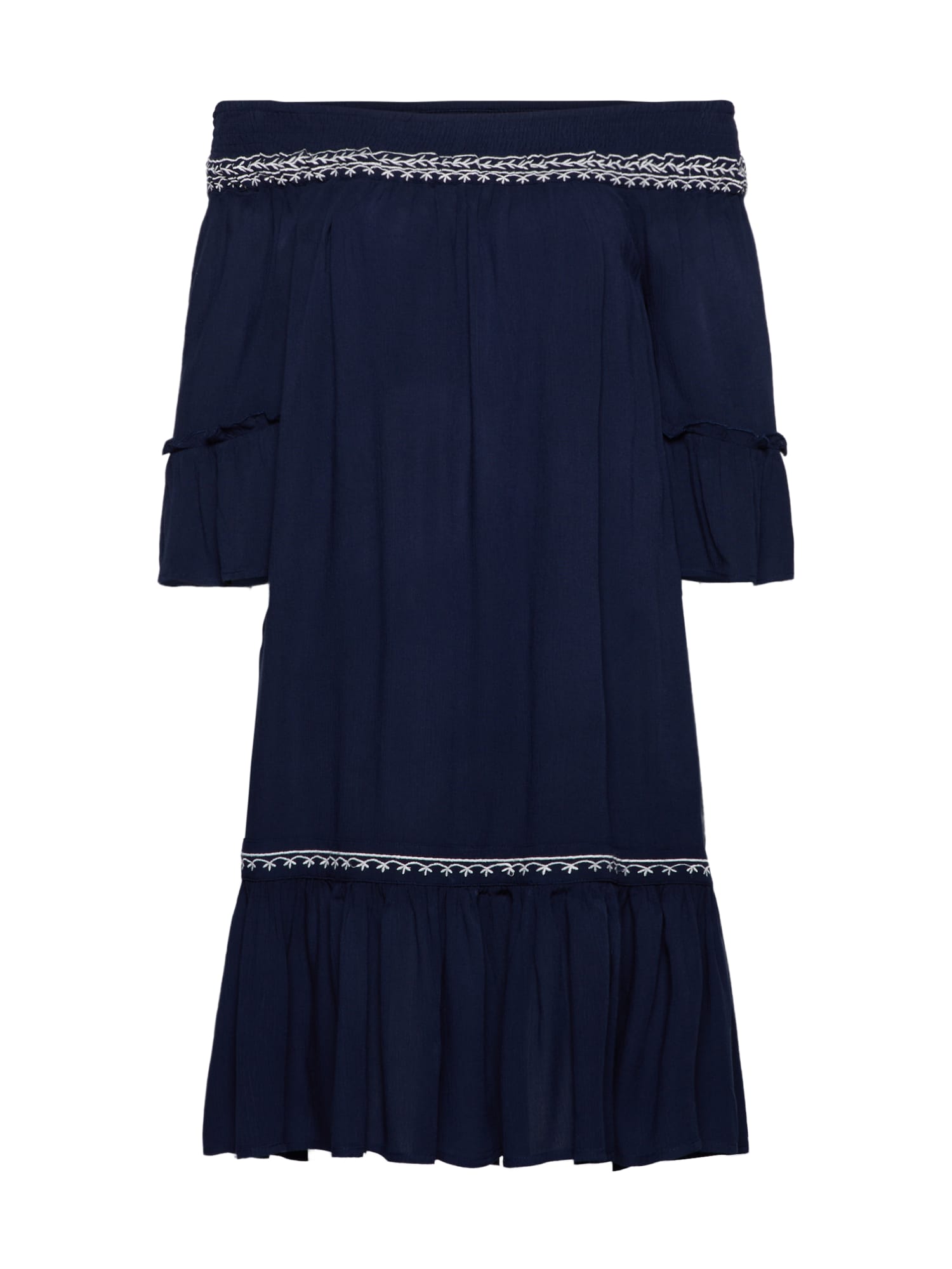 VERO MODA Rochie  albastru închis / alb