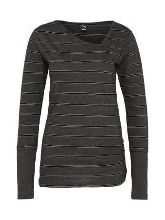 Iriedaily Tricou  gri metalic / negru