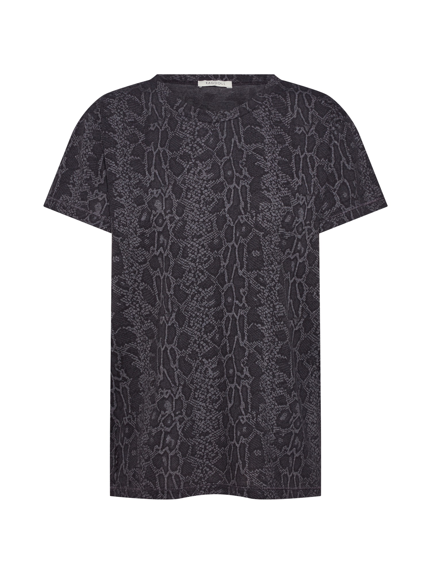 Ragdoll LA Tricou 'Vintage Tee'  gri / negru