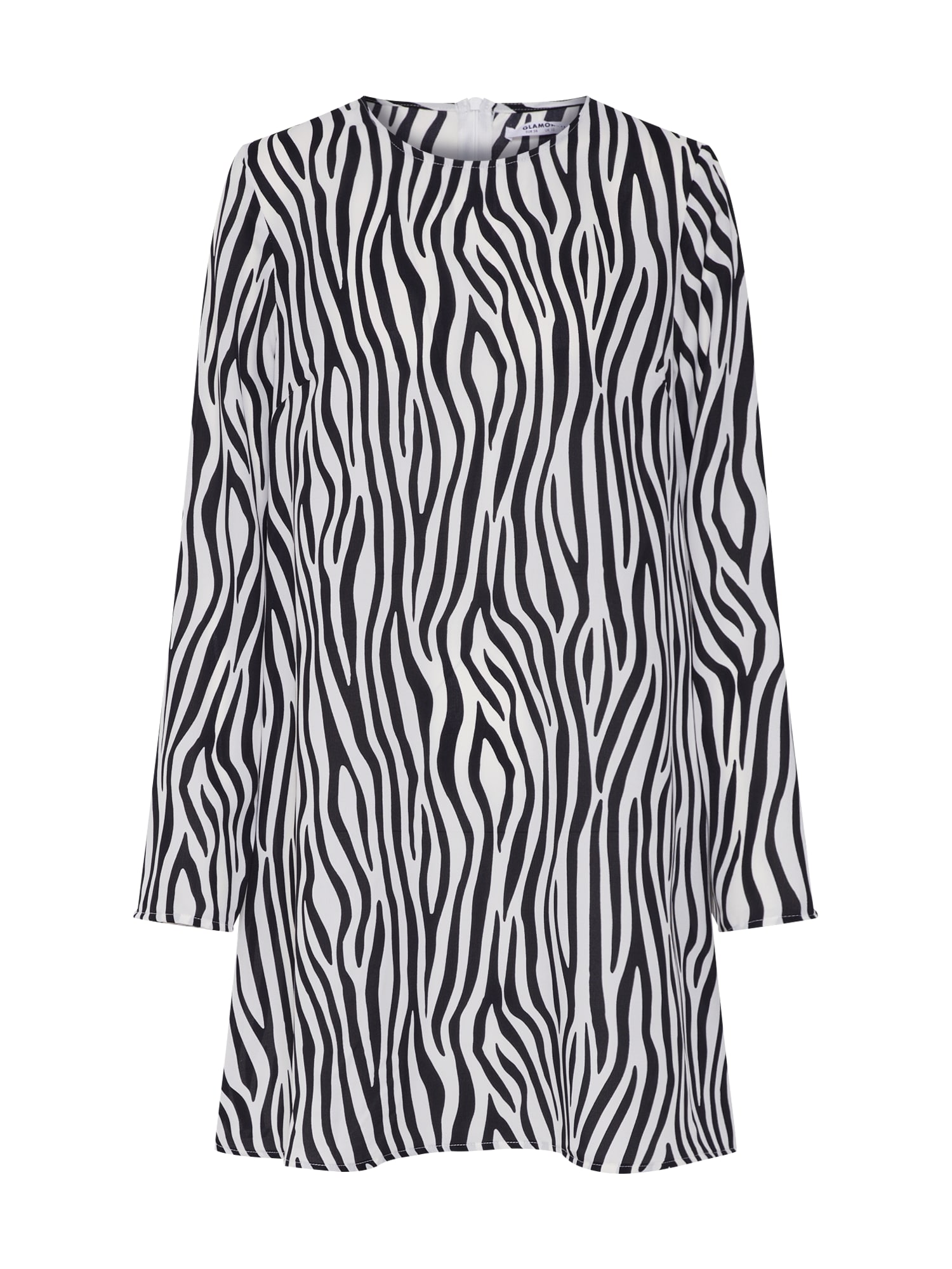 GLAMOROUS Rochie  negru / alb