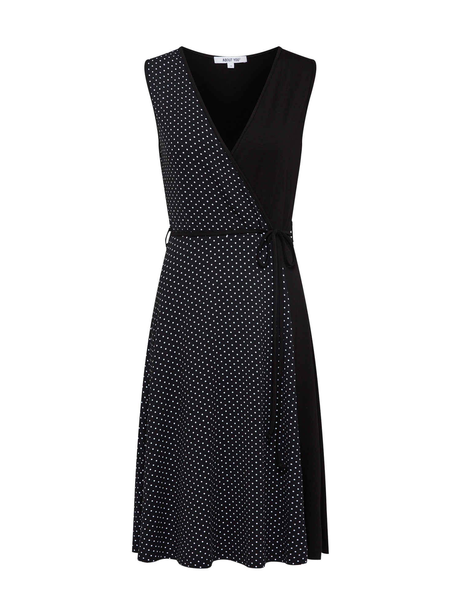ABOUT YOU Rochie 'Evelina'  negru / alb