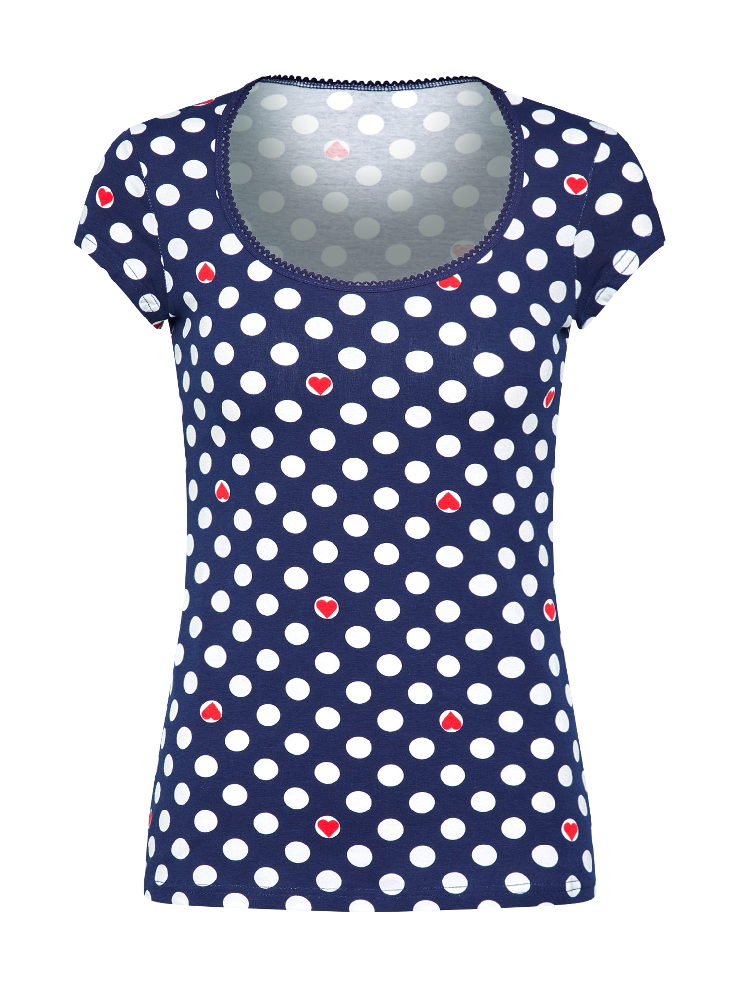 Blutsgeschwister Tricou albastru / alb