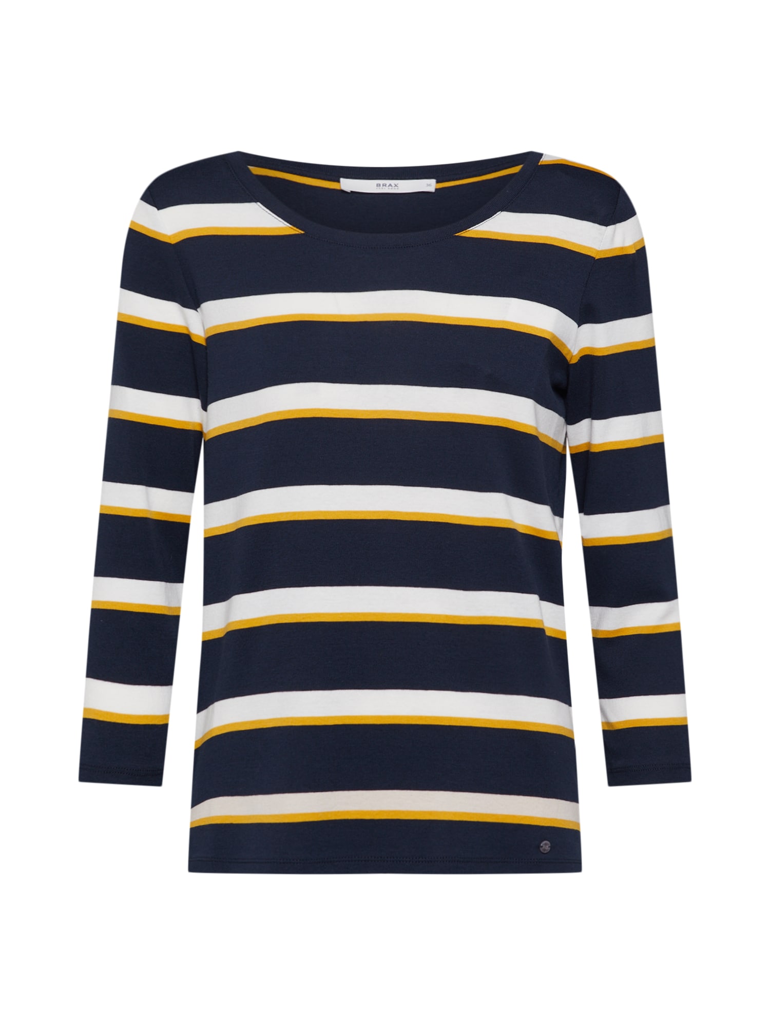BRAX Tricou 'Clara' navy / alb