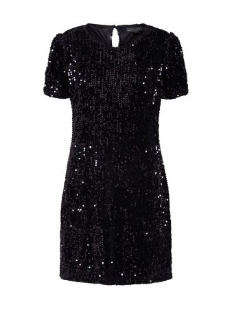 Mela London Rochie de cocktail 'SEQUIN SHIFT DRESS'  negru